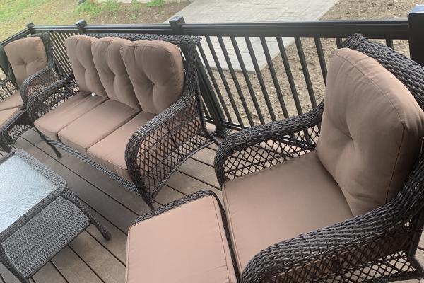 Chairs on a deck