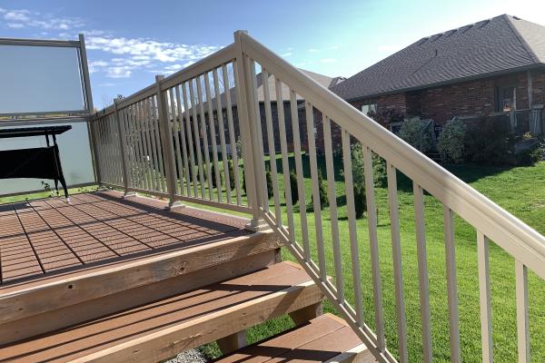 Railing on Deck Stairs
