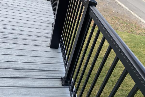 Railings on a deck